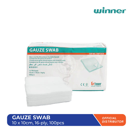 Gauze Swab 10 x 10cm (16ply - 100pcs)