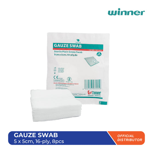 Gauze Swab 5 x 5cm (16ply - 8pcs)