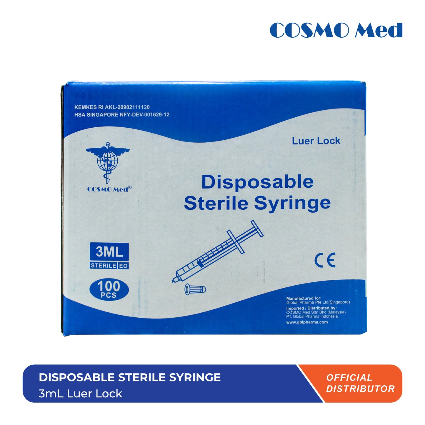Disposable Sterile Syringe Luer Lock