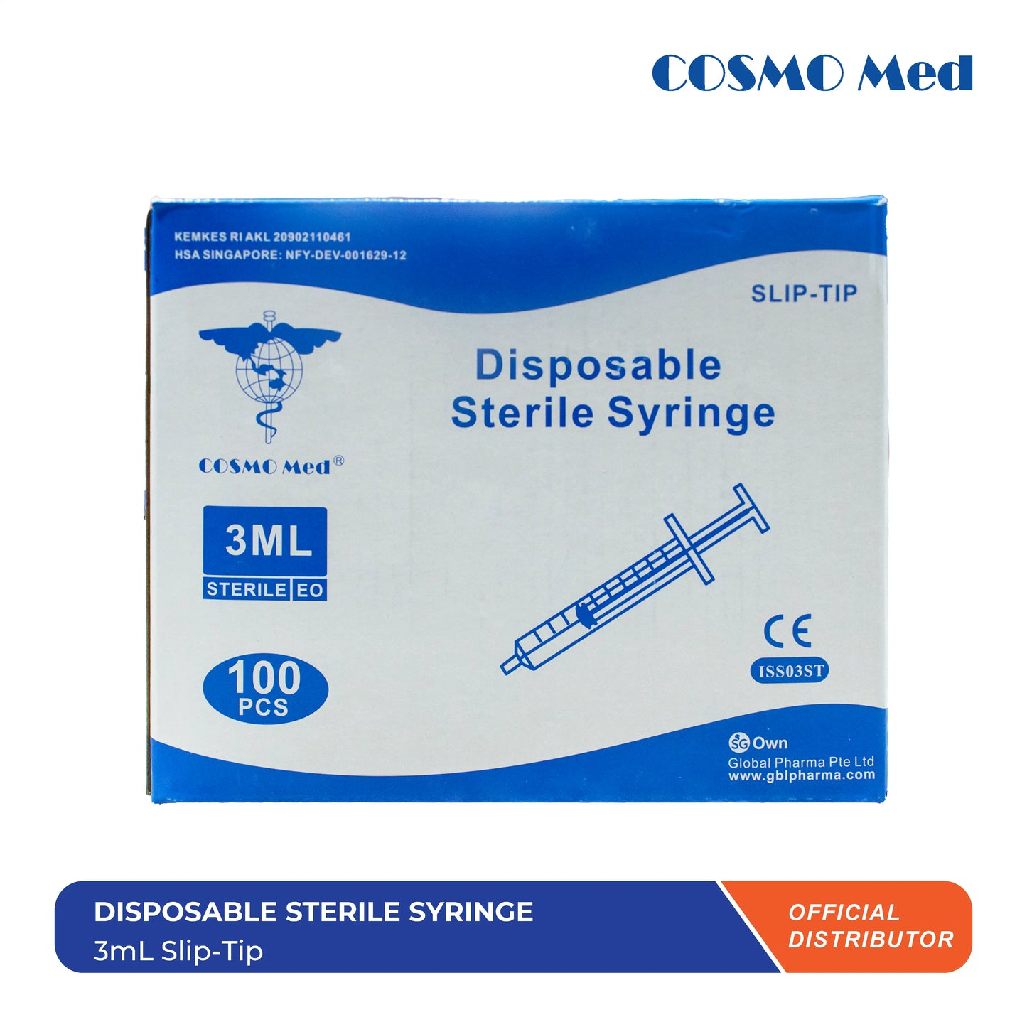 Disposable Sterile Syringe Slip Tip