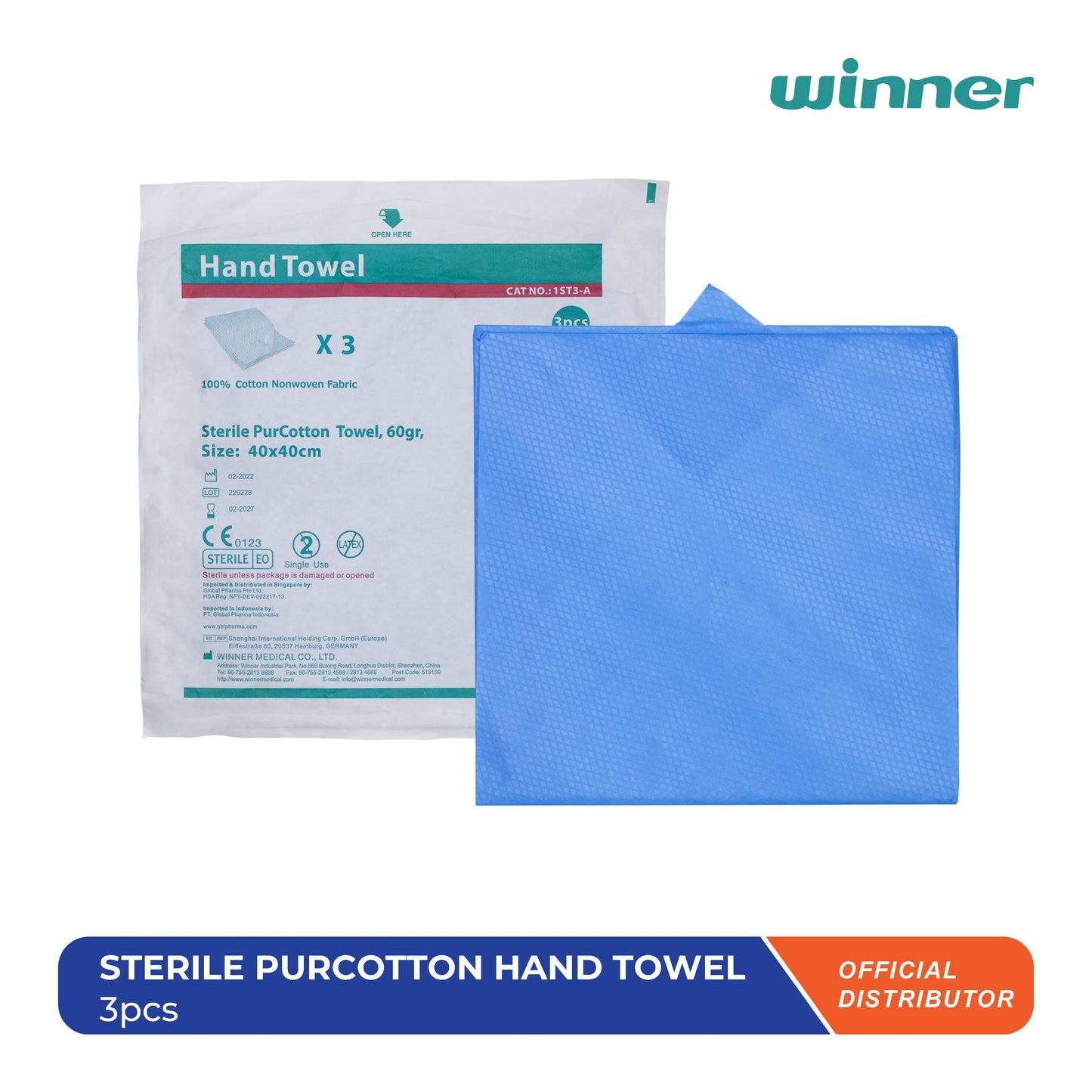 Sterile Purcotton Hand Towel