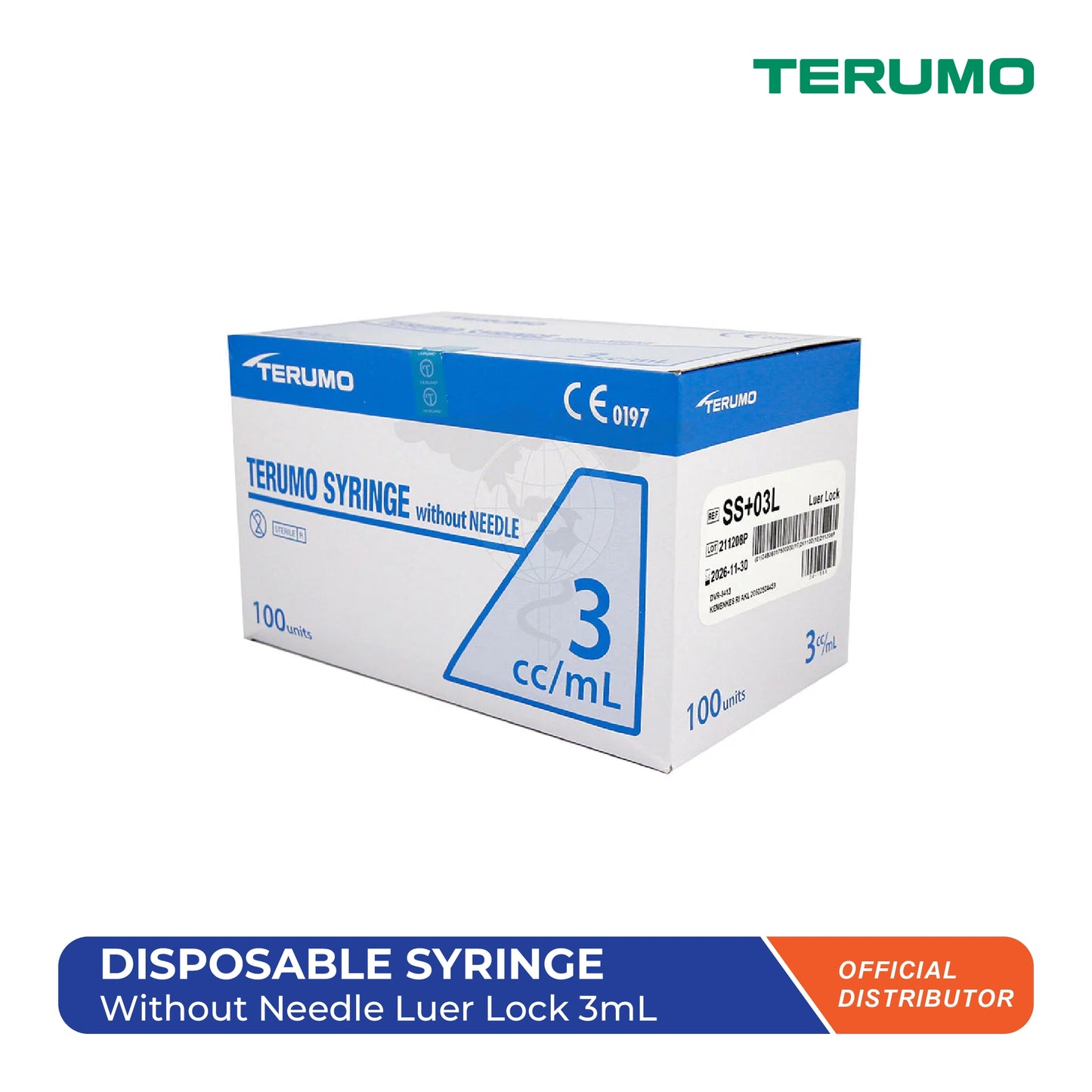 Disposable Syringe Without Needle Luer Lock 3ml