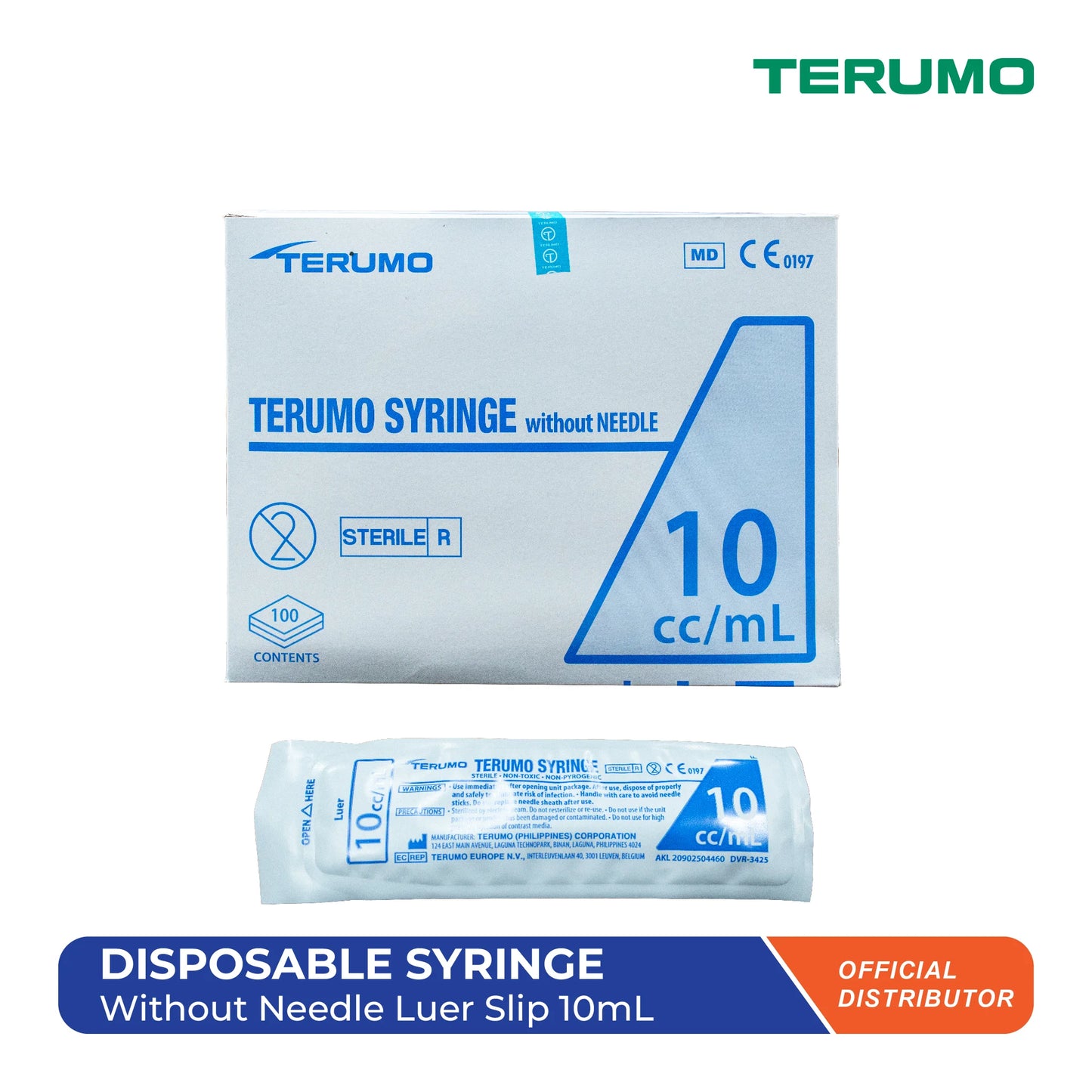 Disposable Syringe Without Needle Luer Slip 10ml