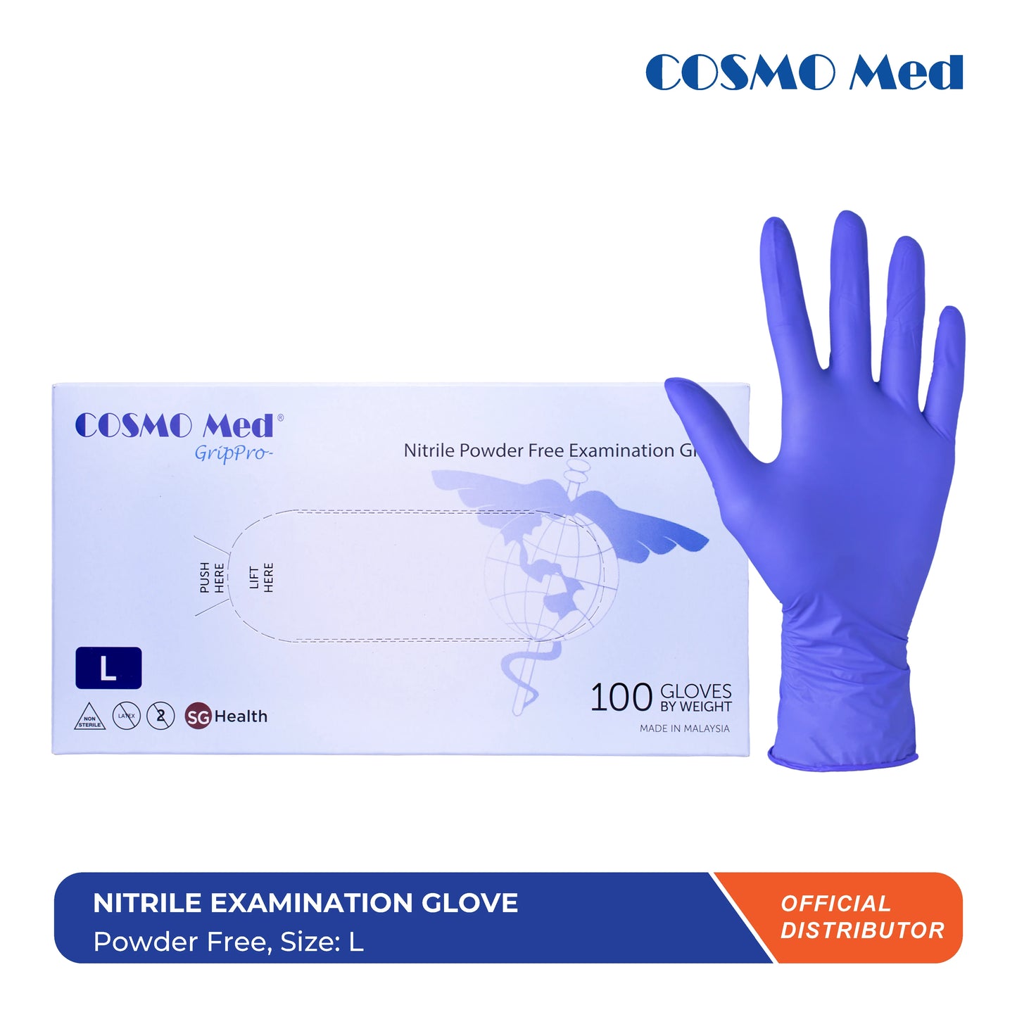 Nitrile Examination Glove Powder Free