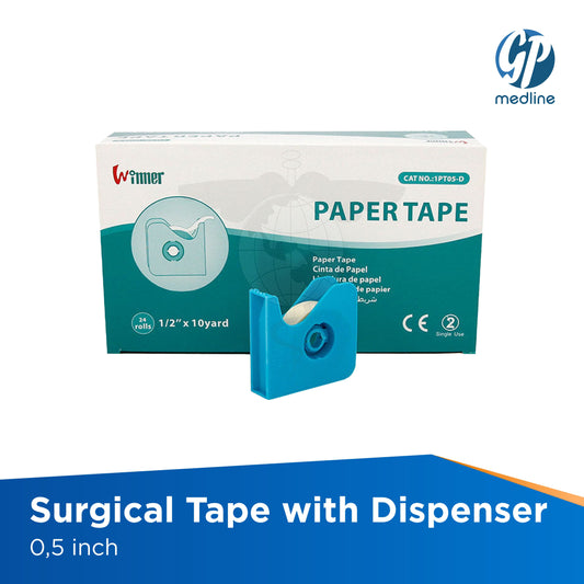 Surgical Tape With Dispenser 0.5 inch