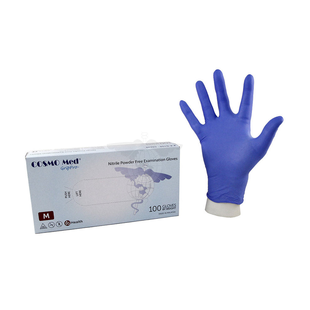 Nitrile Glove, Powder Free, Blue, 100pc/bx, 10bx/ctn. – GP Medline